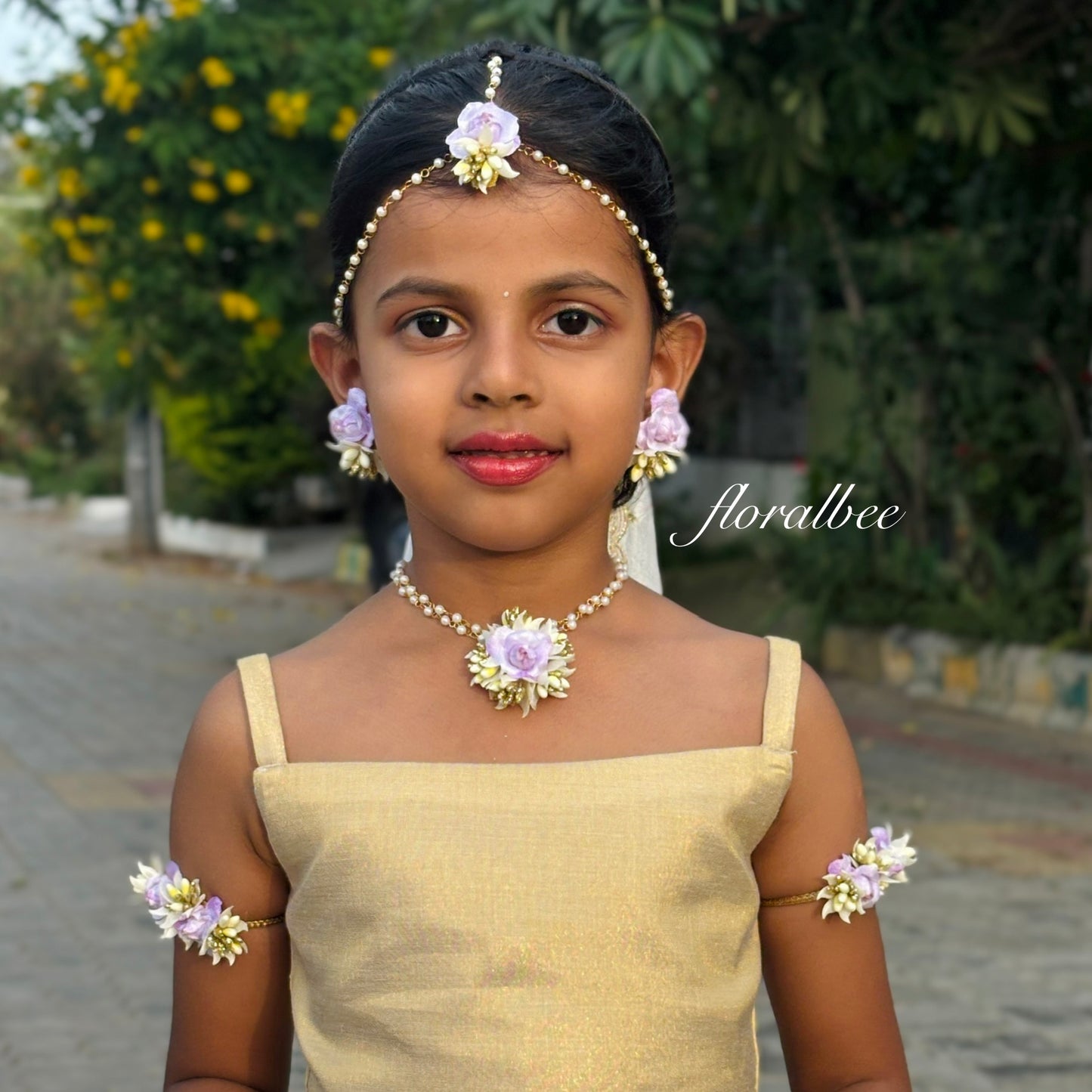 Purple : Radha Accessories set
