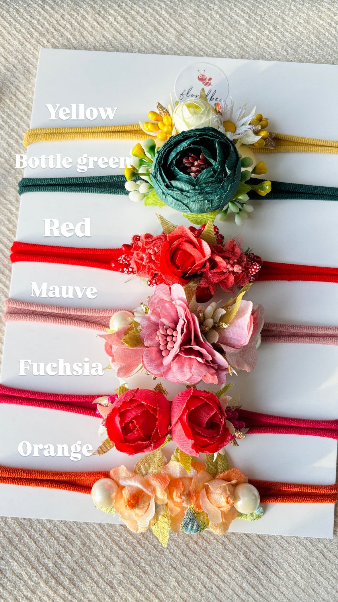 Blossom- Floral baby headbands combo of 6