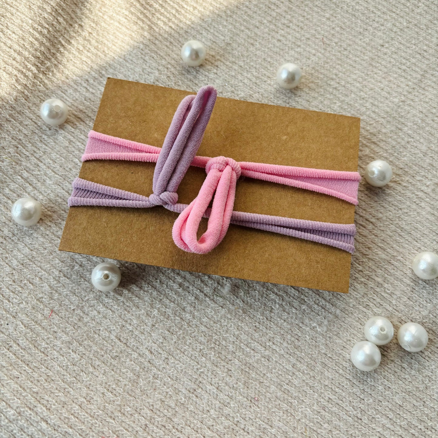 Mini roses baby headband combo of 2
