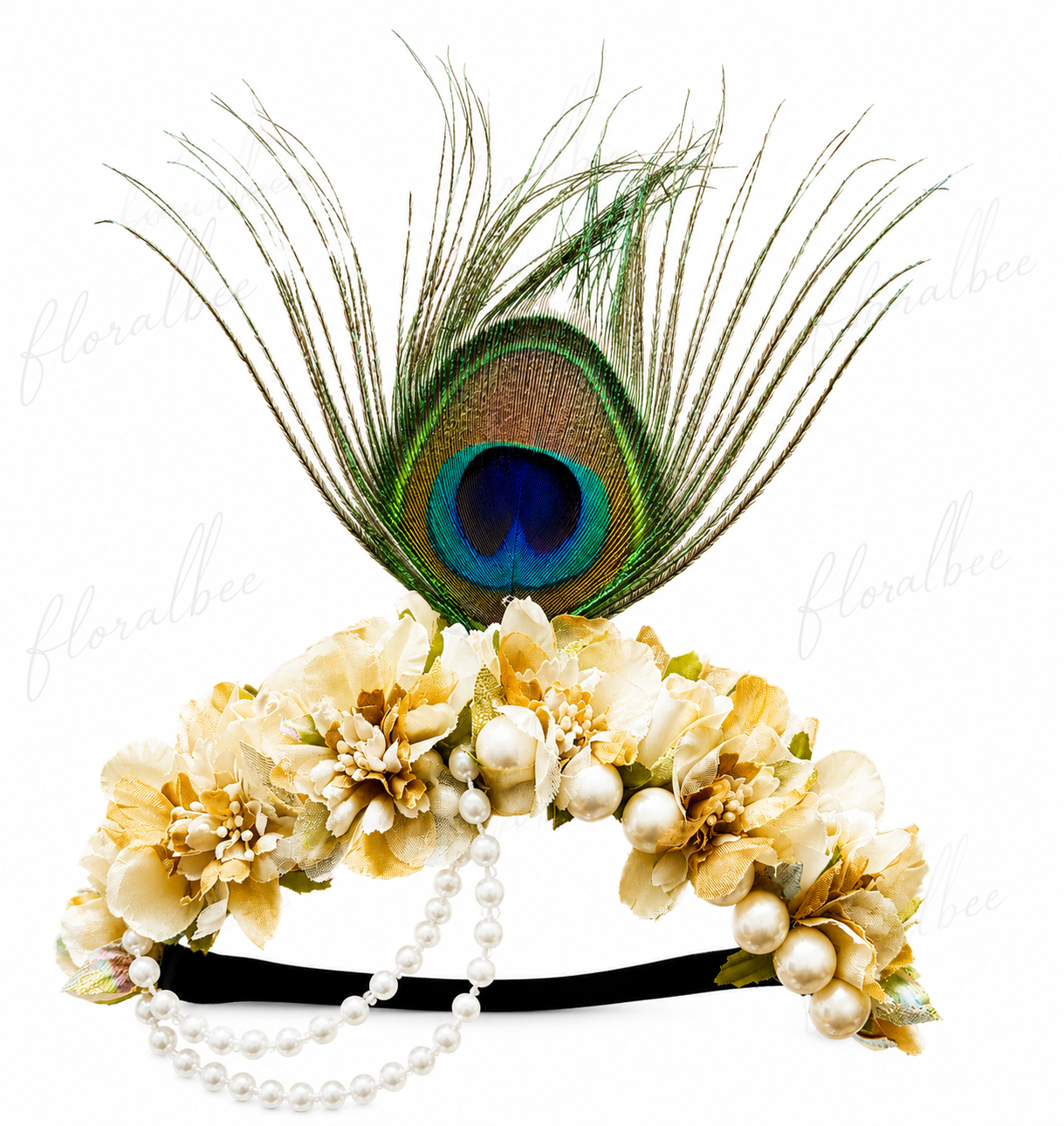 Peacock baby headband 8- Janmashtami special