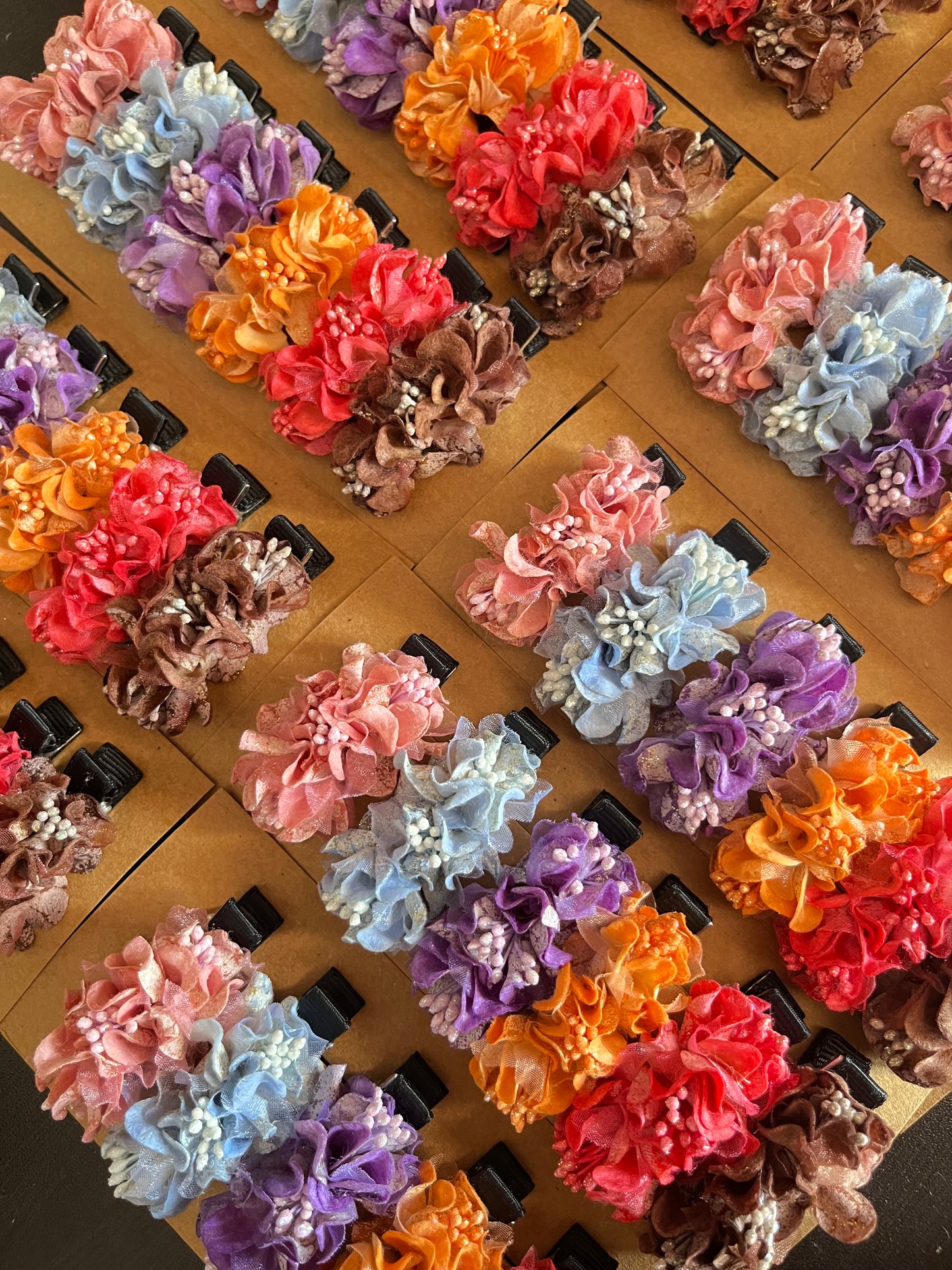 Floral clips combo of 6