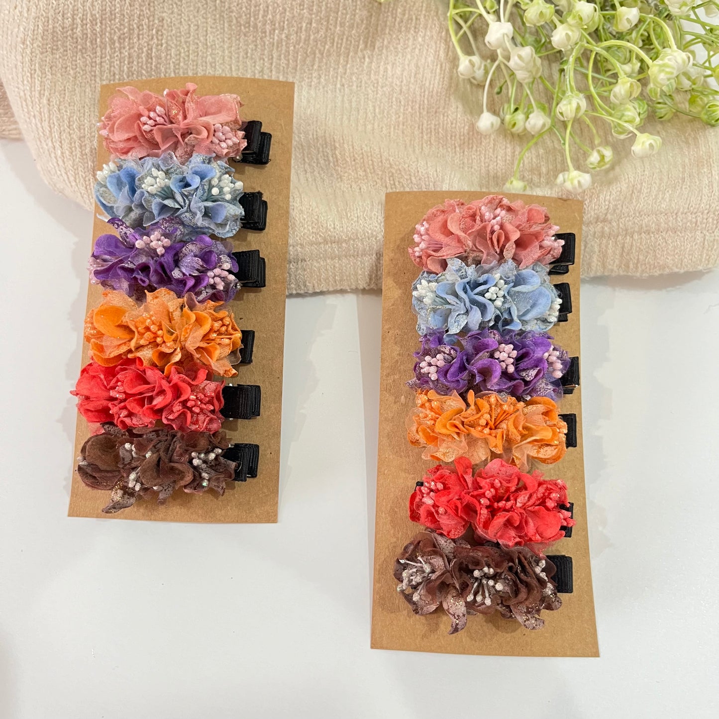 Floral clips combo of 6