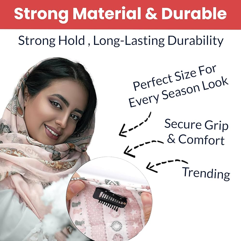 Add on- Dupatta clips- Black ( pack of 4)