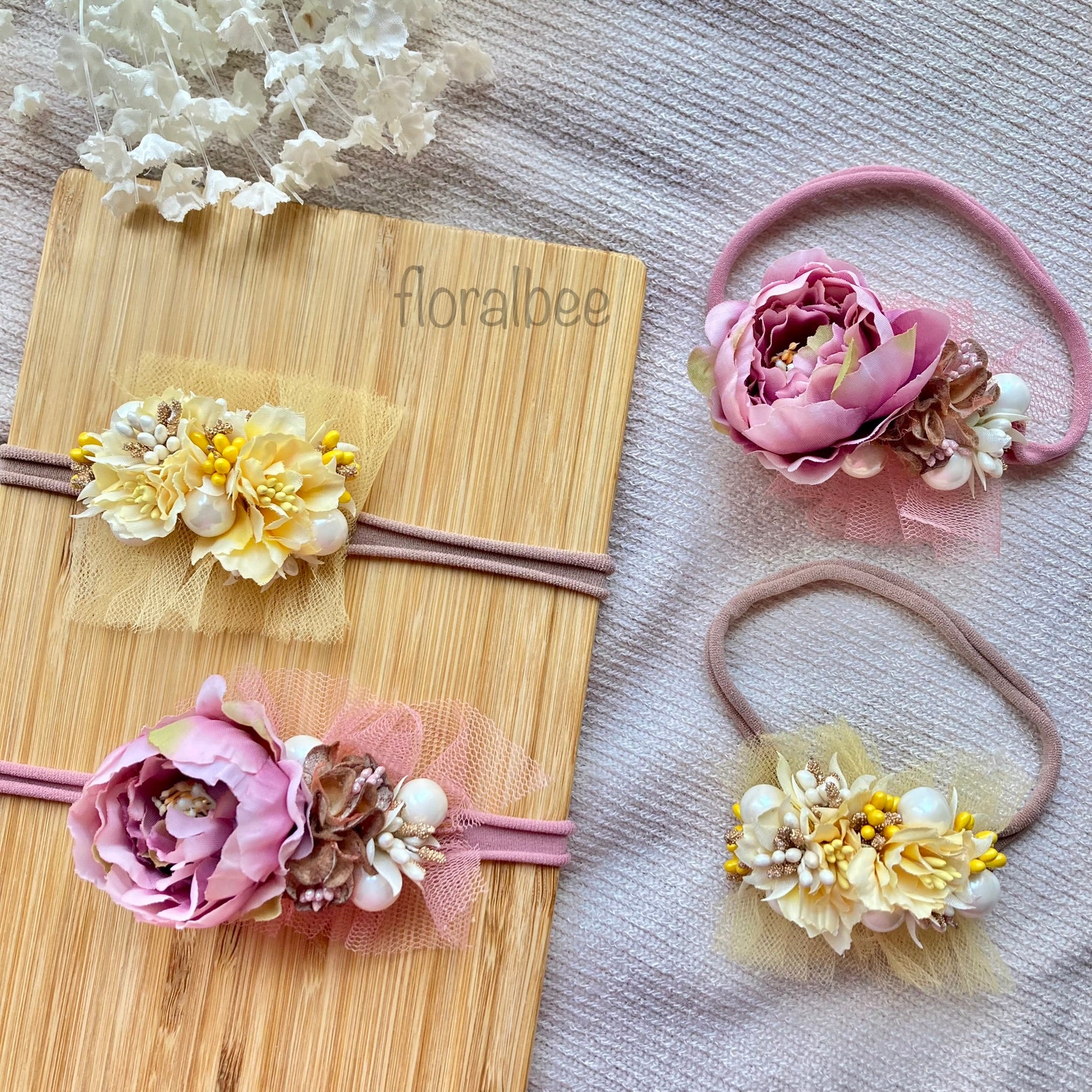 Floral nylon hot sale headband