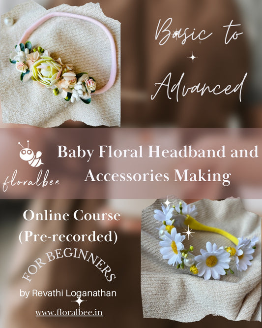 TAMIL- Pre-Recorded Online Floral Accessories Making Class