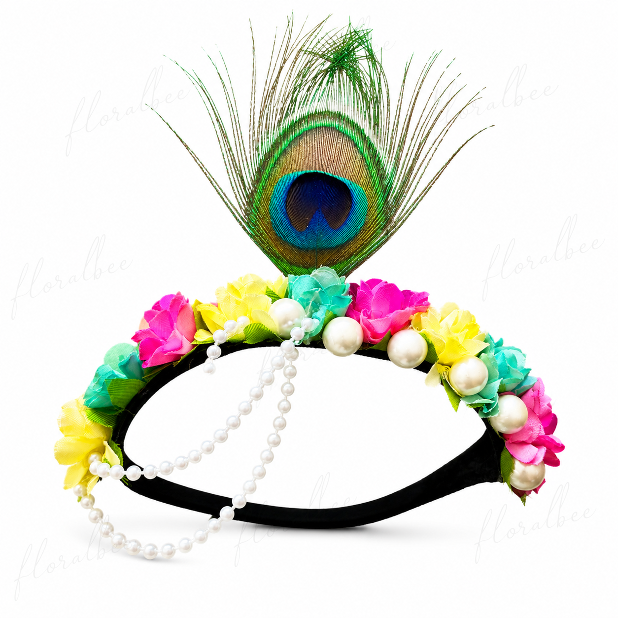Peacock baby headband 9- Janmashtami special