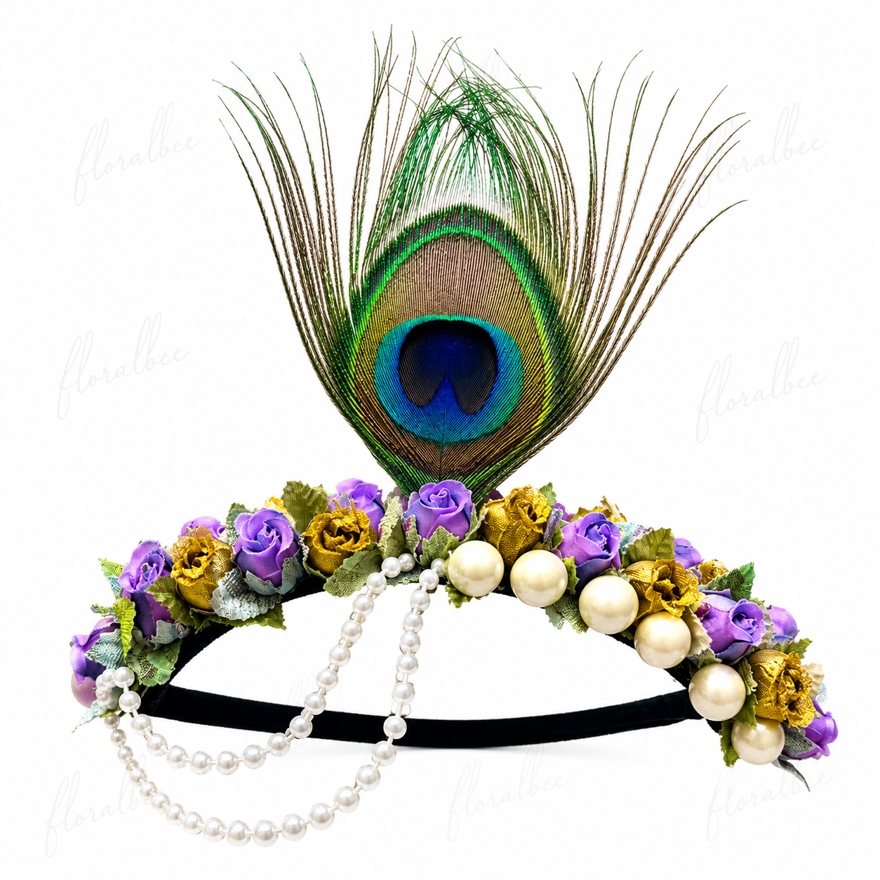 Peacock baby headband 10- Janmashtami special