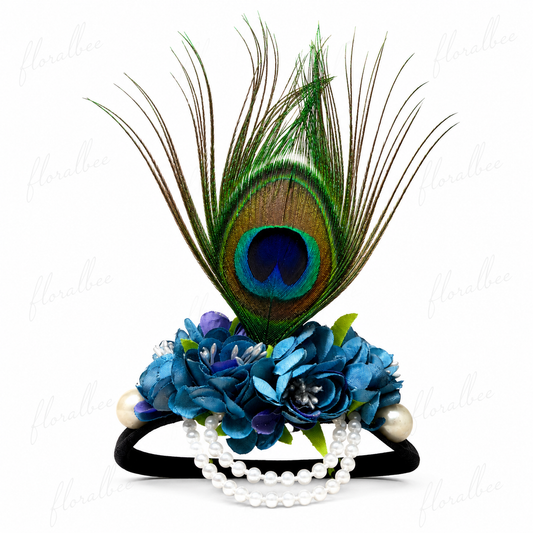 Peacock baby headband 1- Janmashtami special