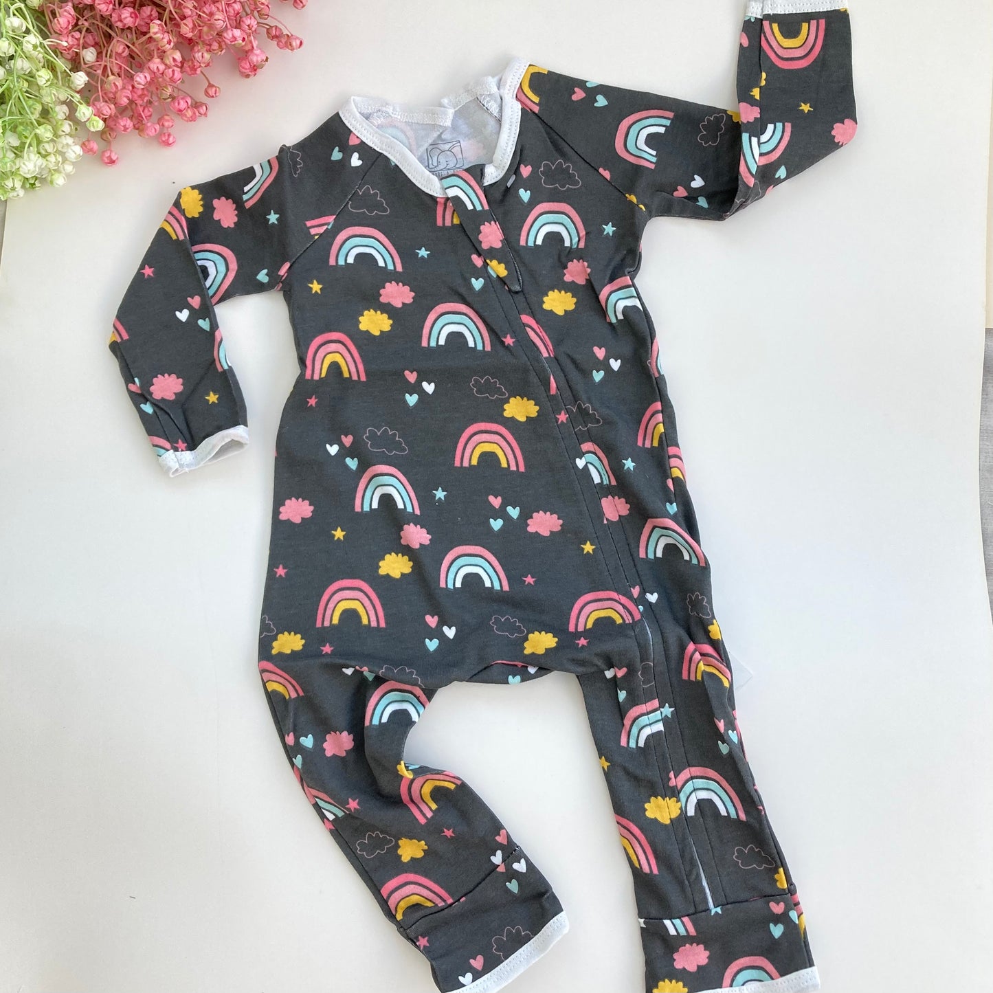 Zippie suit: Rainbow black