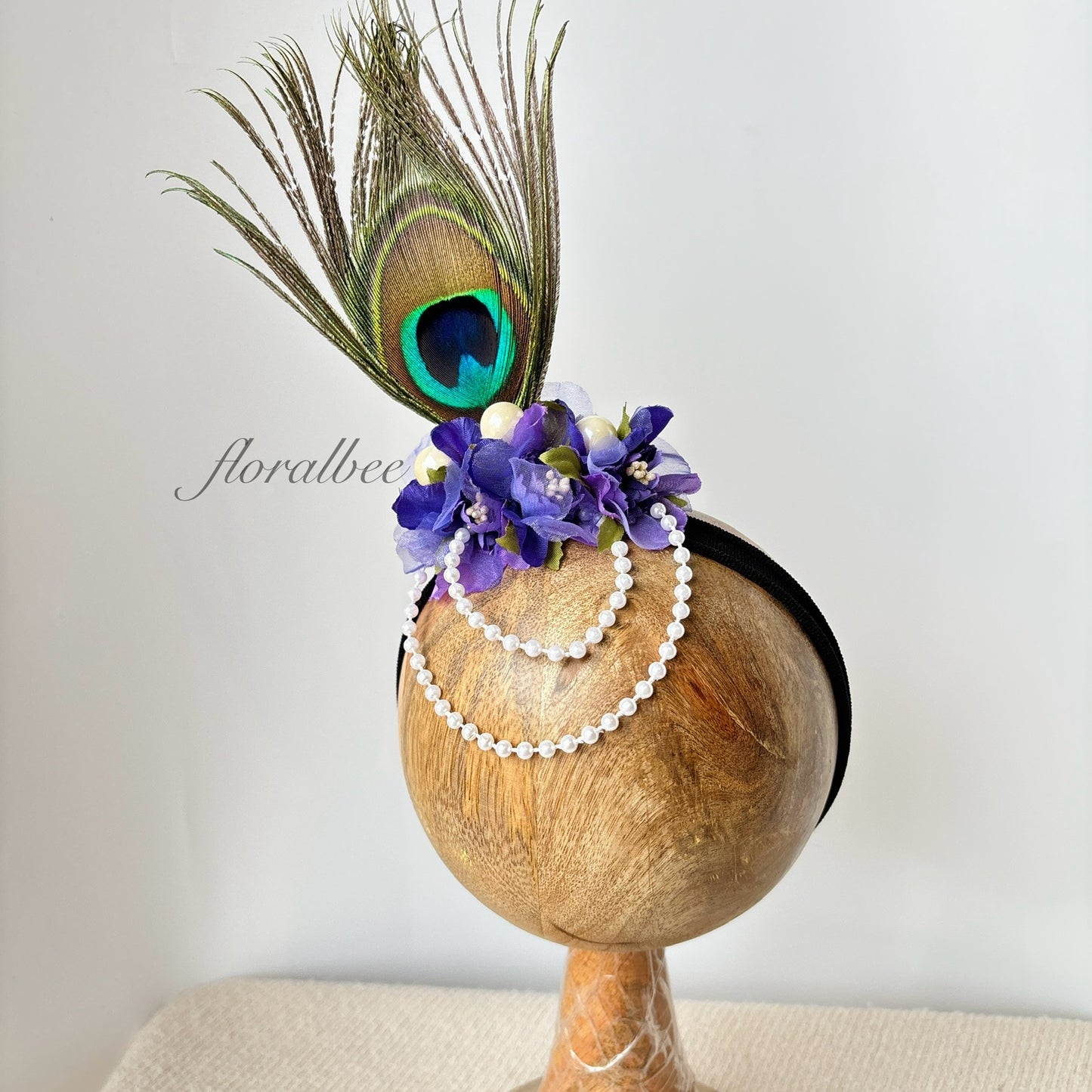 Peacock baby headband 5- Janmashtami special