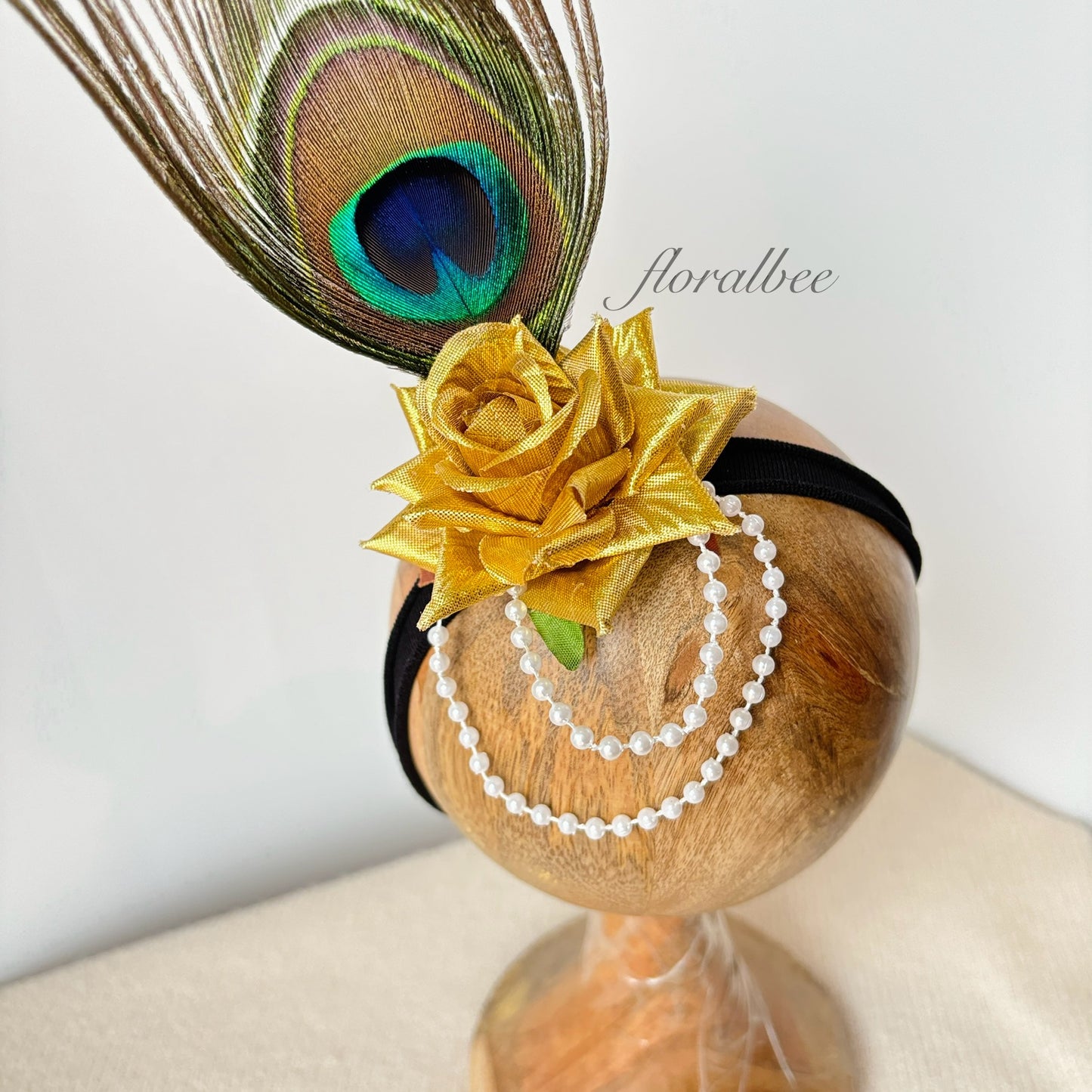 Peacock baby headband 2 - Janmashtami special