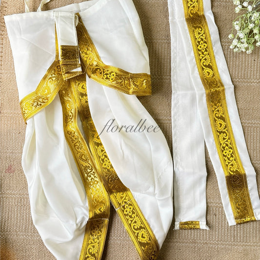 Little Krishna 3 piece Dhoti set - Janmashtami special