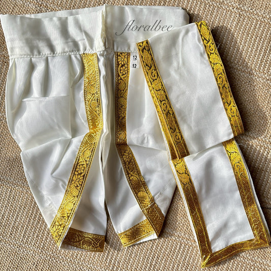 Baby Krishna 2 piece Dhoti set (newborn to 12 months) - Janmashtami special