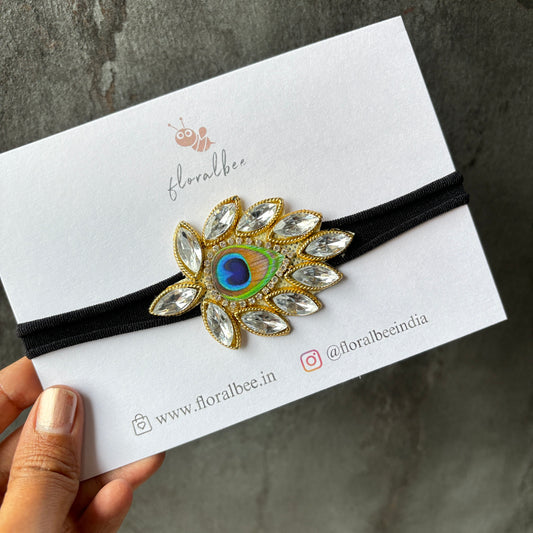 Janmashtami special bling baby headband