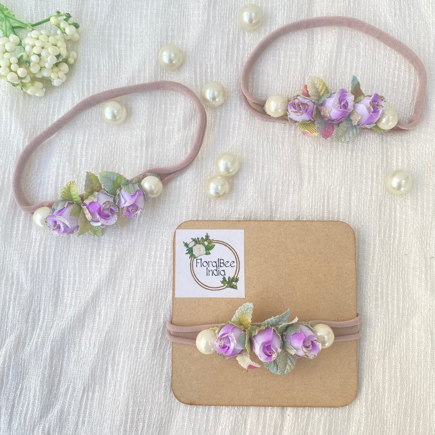 Violet Rosebud baby headband