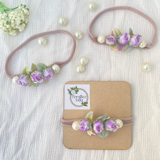 Violet Rosebud baby headband