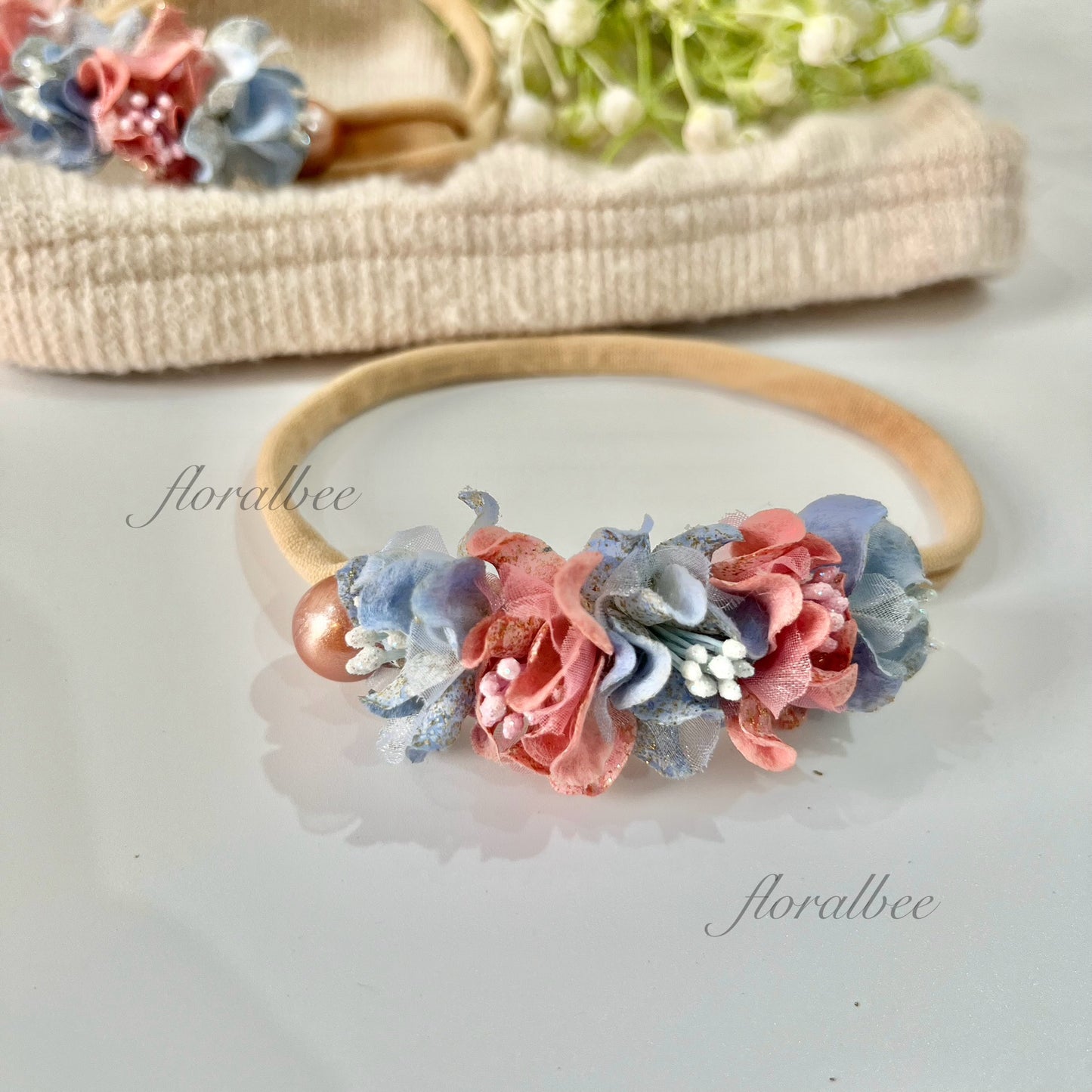 Candy colors floral baby headband
