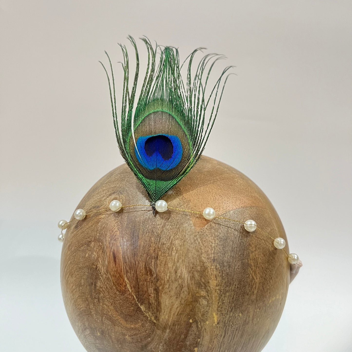 Peacock Newborn baby headband- Janmashtami special